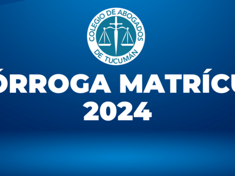 Prórroga Matrícula 2024